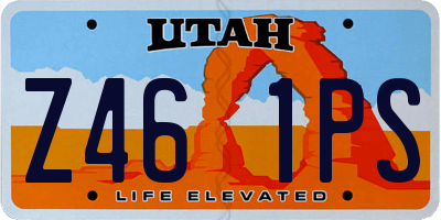 UT license plate Z461PS
