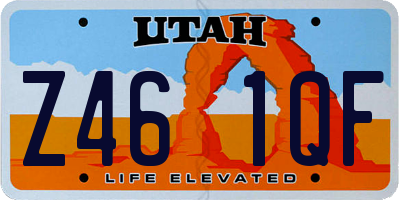 UT license plate Z461QF