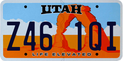 UT license plate Z461QI