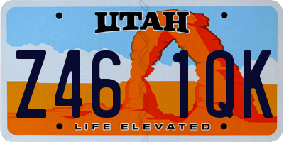 UT license plate Z461QK