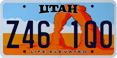 UT license plate Z461QO
