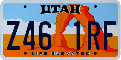 UT license plate Z461RF