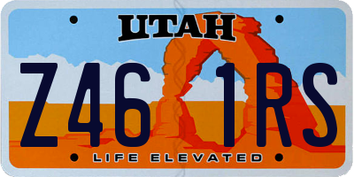 UT license plate Z461RS