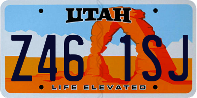 UT license plate Z461SJ
