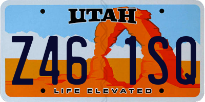 UT license plate Z461SQ
