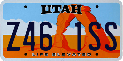 UT license plate Z461SS