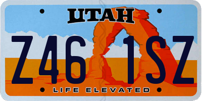 UT license plate Z461SZ