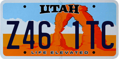 UT license plate Z461TC