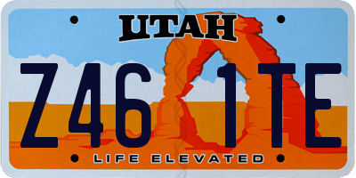 UT license plate Z461TE
