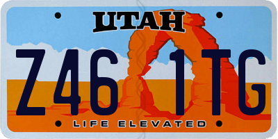 UT license plate Z461TG