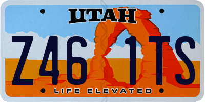 UT license plate Z461TS