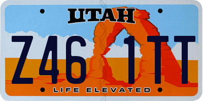 UT license plate Z461TT