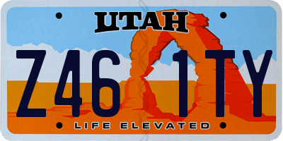 UT license plate Z461TY