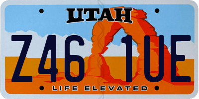 UT license plate Z461UE