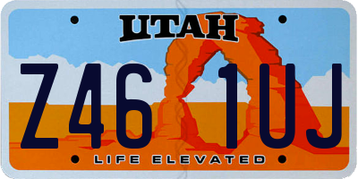 UT license plate Z461UJ