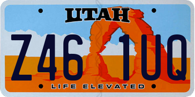 UT license plate Z461UQ