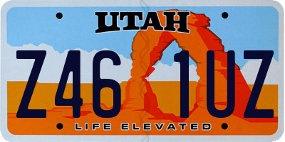 UT license plate Z461UZ