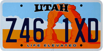 UT license plate Z461XD