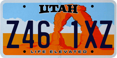 UT license plate Z461XZ