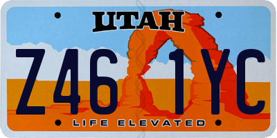 UT license plate Z461YC