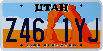 UT license plate Z461YJ