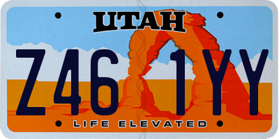 UT license plate Z461YY