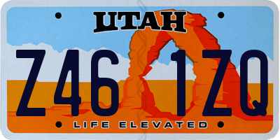 UT license plate Z461ZQ