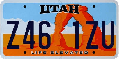UT license plate Z461ZU