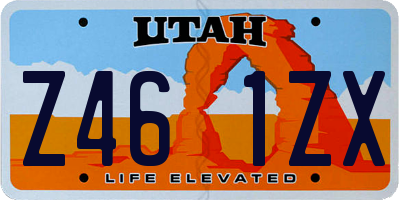 UT license plate Z461ZX