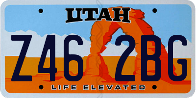UT license plate Z462BG