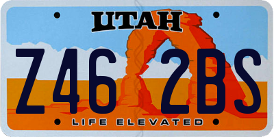 UT license plate Z462BS