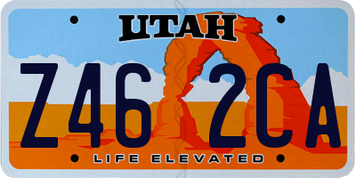 UT license plate Z462CA