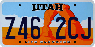 UT license plate Z462CJ