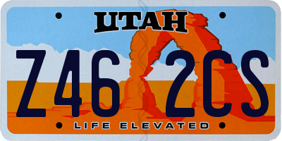 UT license plate Z462CS