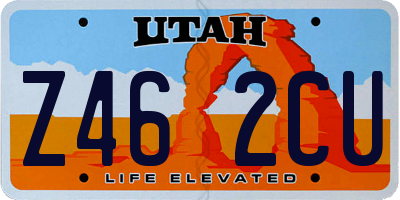 UT license plate Z462CU