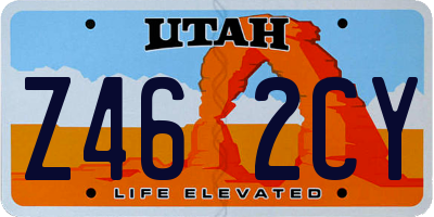 UT license plate Z462CY