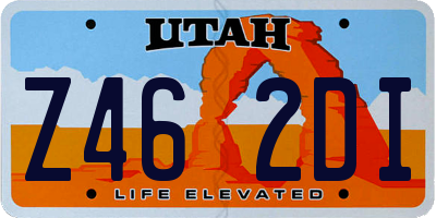 UT license plate Z462DI