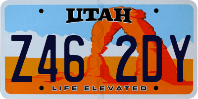 UT license plate Z462DY