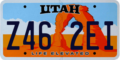UT license plate Z462EI