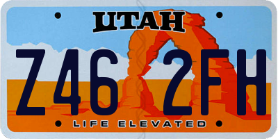 UT license plate Z462FH