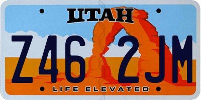 UT license plate Z462JM
