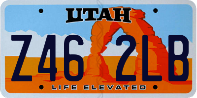 UT license plate Z462LB