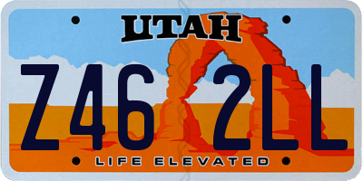 UT license plate Z462LL