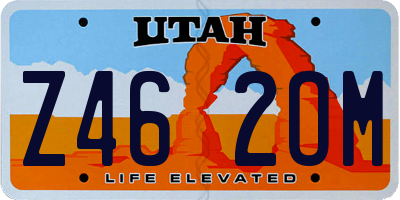 UT license plate Z462OM