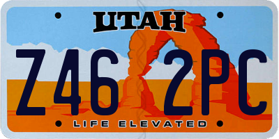 UT license plate Z462PC