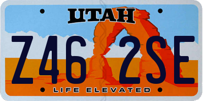 UT license plate Z462SE