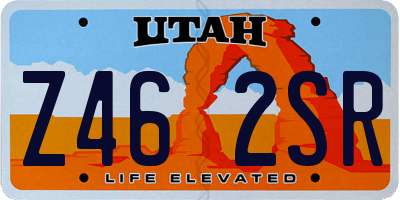 UT license plate Z462SR