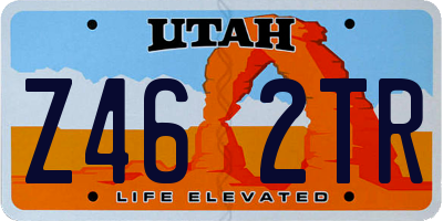 UT license plate Z462TR