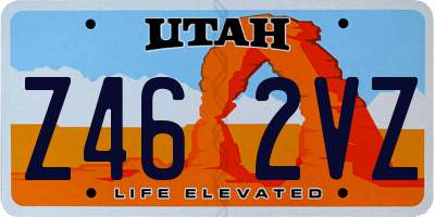 UT license plate Z462VZ