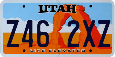 UT license plate Z462XZ